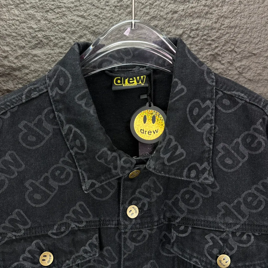 Drew 2024New Arrival ， Same Style ， 、 、 logo Premium ， 、 ！ Versatile ！！ Same Style 👫 ：Black Size：S XL